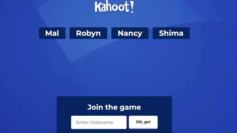 kahoot nickname